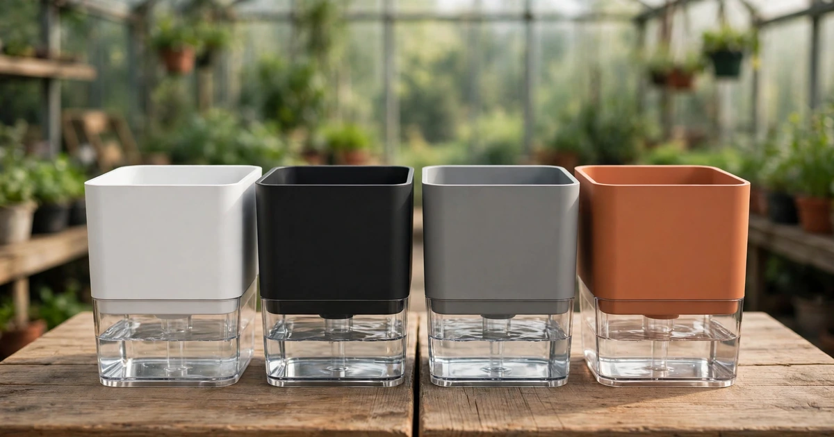 Multi color Square pots without Plants
